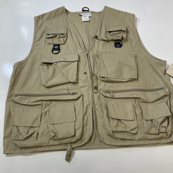 VTG Columbia Hot Creek Vest Mens L XL Sportwear Fishing Outdoor Utility Gear - Picture 2 of 8